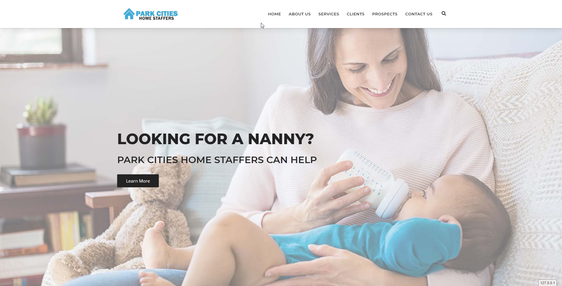 Park Cities Home Staffers website design