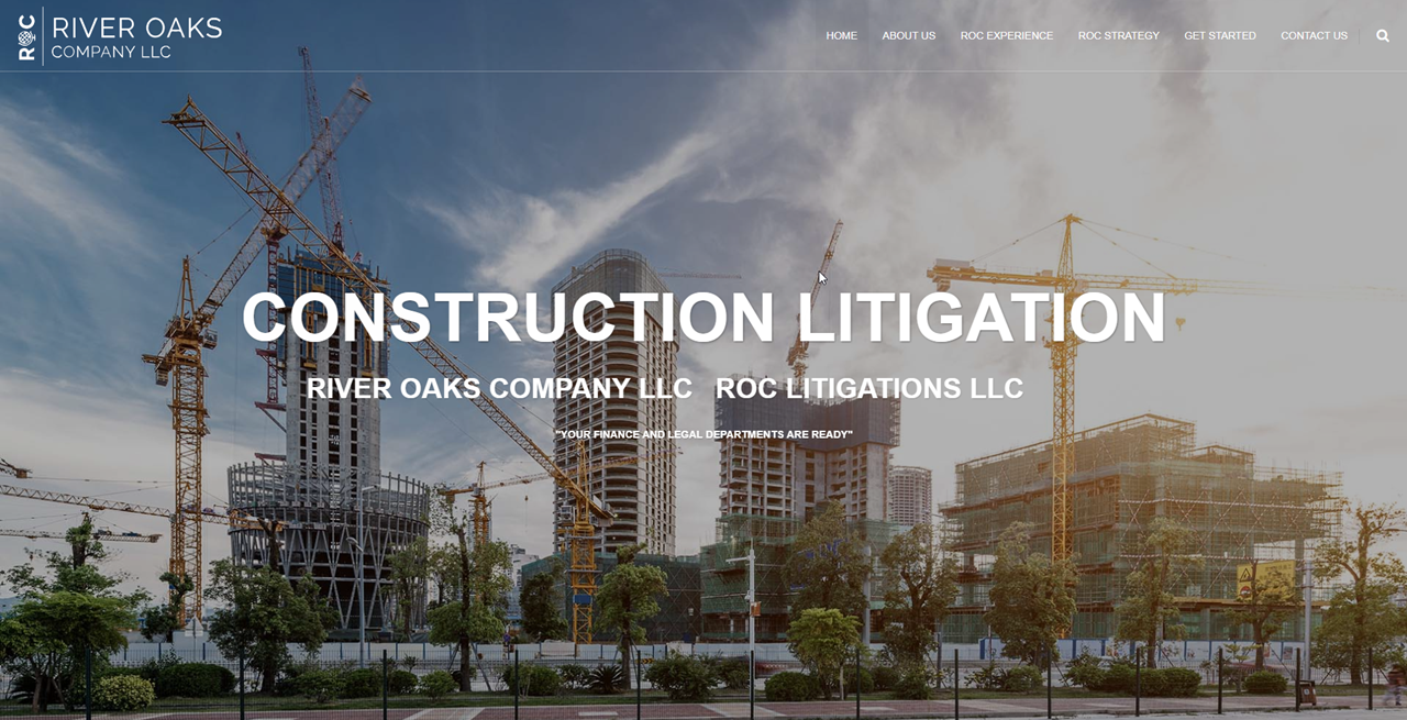 River Oaks Company website design